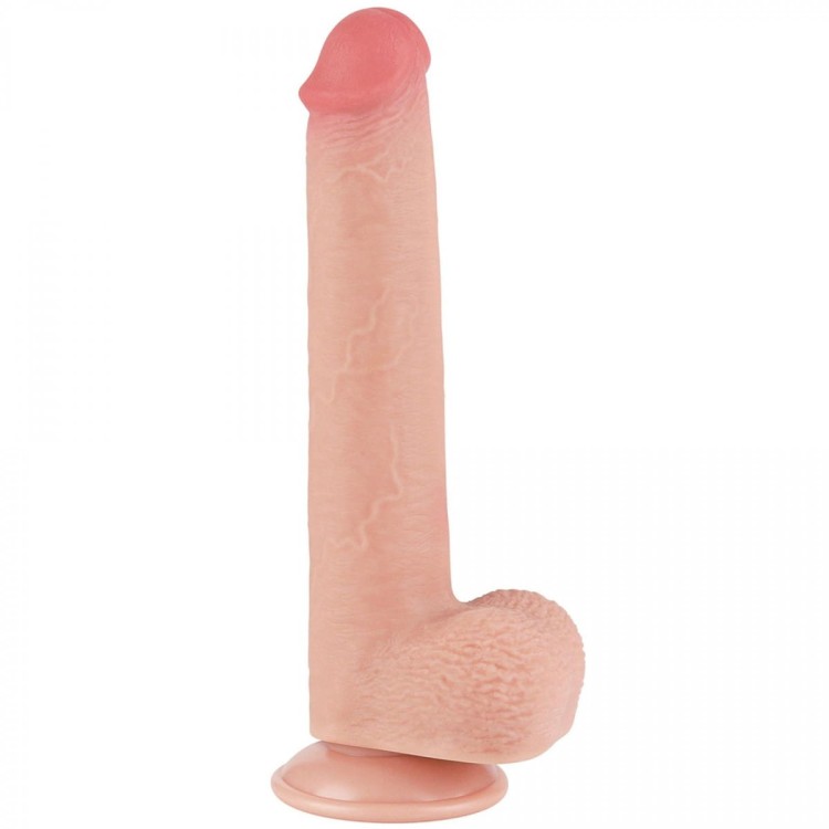 Prawdziwy penis z przesuwną skórą 16 cm-2