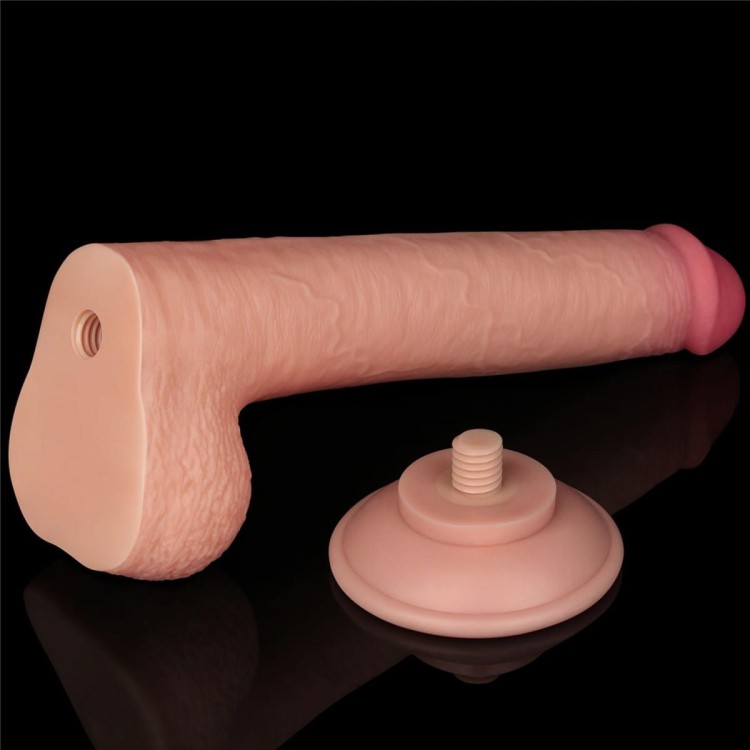Prawdziwy penis z przesuwną skórą 16 cm-3