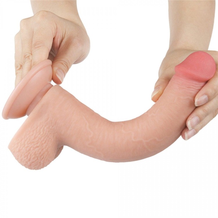 Prawdziwy penis z przesuwną skórą 16 cm-12