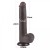 Prawdziwy penis z przesuwną skórą 16 cm Czarny-2