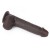 Prawdziwy penis z przesuwną skórą 17 cm Czarny-11