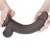 Prawdziwy penis z przesuwną skórą 17 cm Czarny-15
