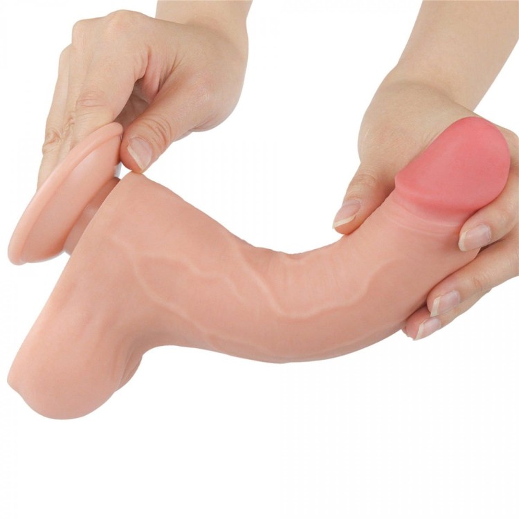 Penis z przesuwną cyber skórą 16 cm-4