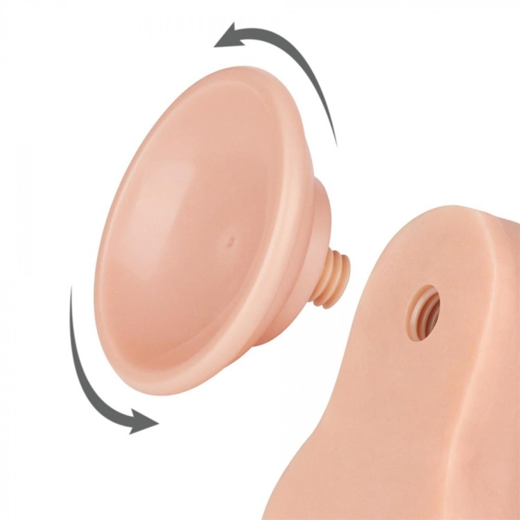Penis z przesuwną cyber skórą 16 cm-6