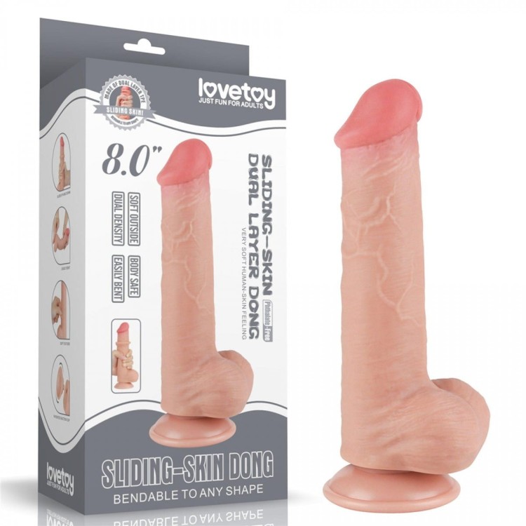 Naturalny penis z ruchomą skórą 15 cm-1