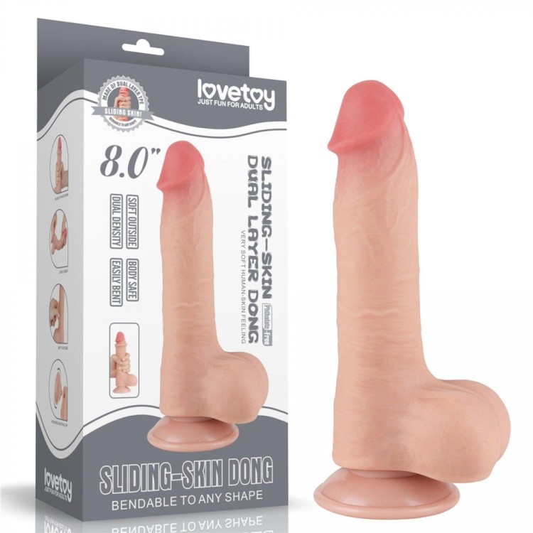 Naturalny penis z ruchomą skórą 14 cm-1