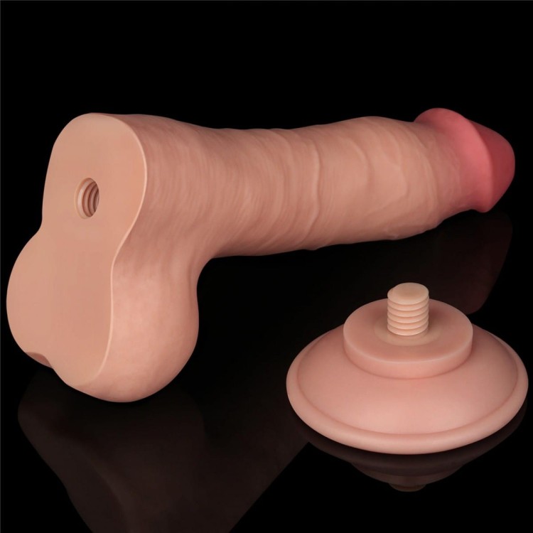 Naturalny penis z ruchomą skórą 14 cm-3