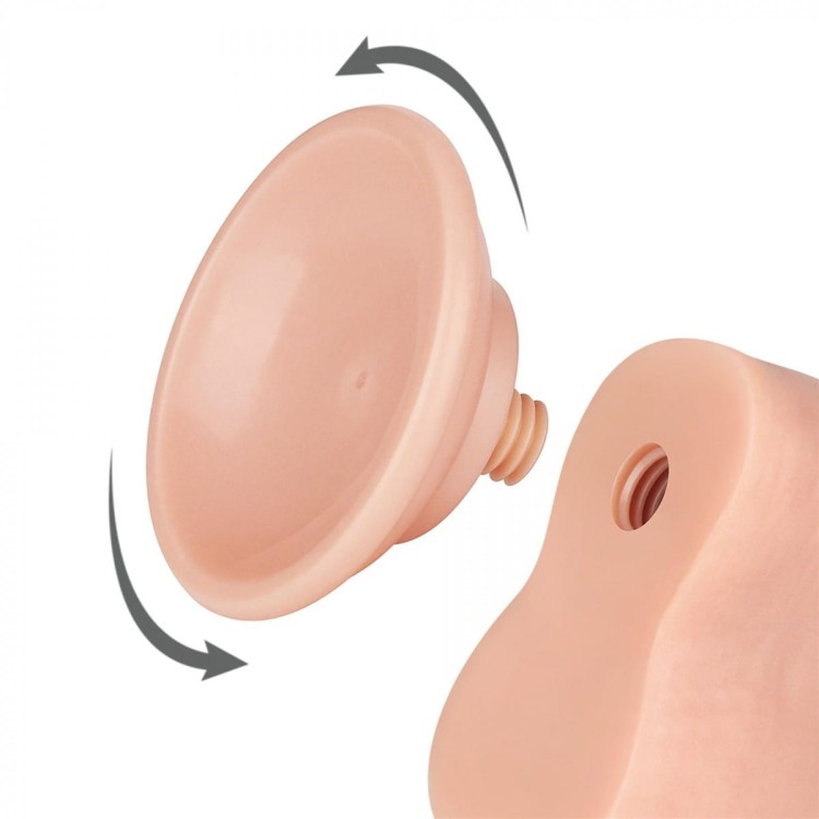 Naturalny penis z ruchomą skórą 14 cm-10