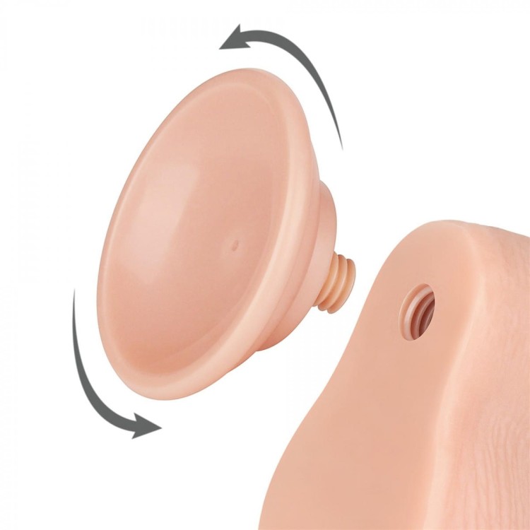 Naturalny penis z ruchomą skórą 14 cm/3,7-5