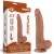 Naturalny penis z ruchomą skórą 17 /4 Brąz-1