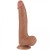 Naturalny penis z ruchomą skórą 17 /4 Brąz-3