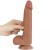 Naturalny penis z ruchomą skórą 17 /4 Brąz-5