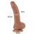 Naturalny penis z ruchomą skórą 19 /3,5 Brąz-2