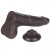 Naturalny penis z ruchomą skórą 22 /4,3 Heban-6