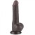 Czarny penis z ruchomą skórą 13,2/3,6 cm-10