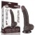 Czarny penis z ruchomą skórą 14/3,5 cm-3