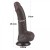 Czarny penis z ruchomą skórą 14/3,5 cm-2