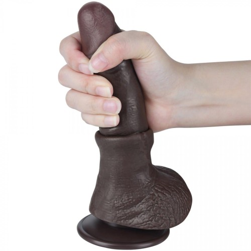Czarny penis z ruchomą skórą 14/3,5 cm