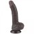Czarny penis z ruchomą skórą 14/3,5 cm-11