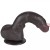 Czarny penis z ruchomą skórą 14/3,5 cm-12