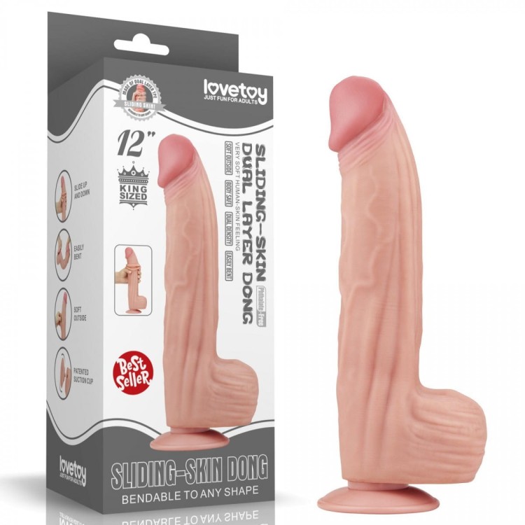 Wielki rozmiar Penis z ruchomą skórą 23/6,2 cm