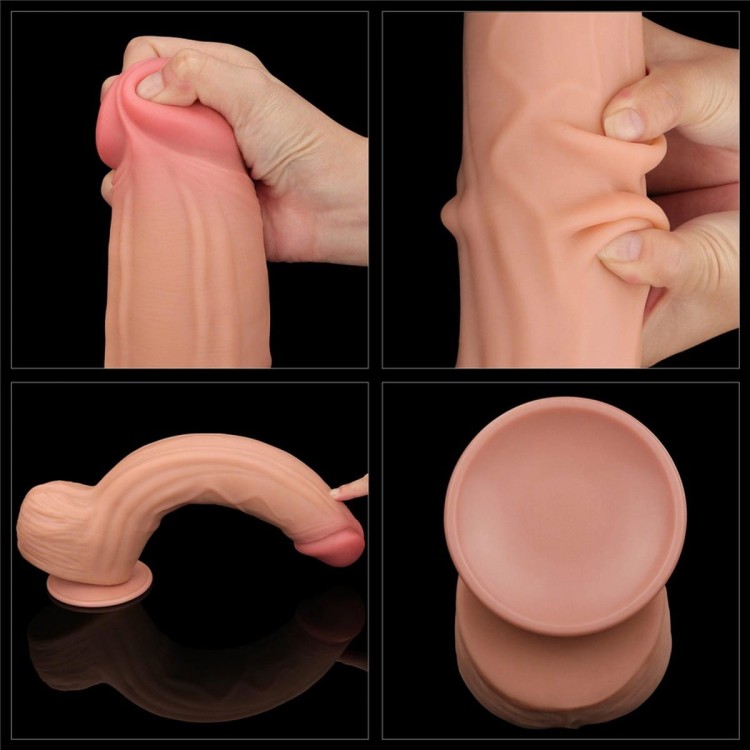 Wielki rozmiar Penis z ruchomą skórą 23/6,2 cm-9