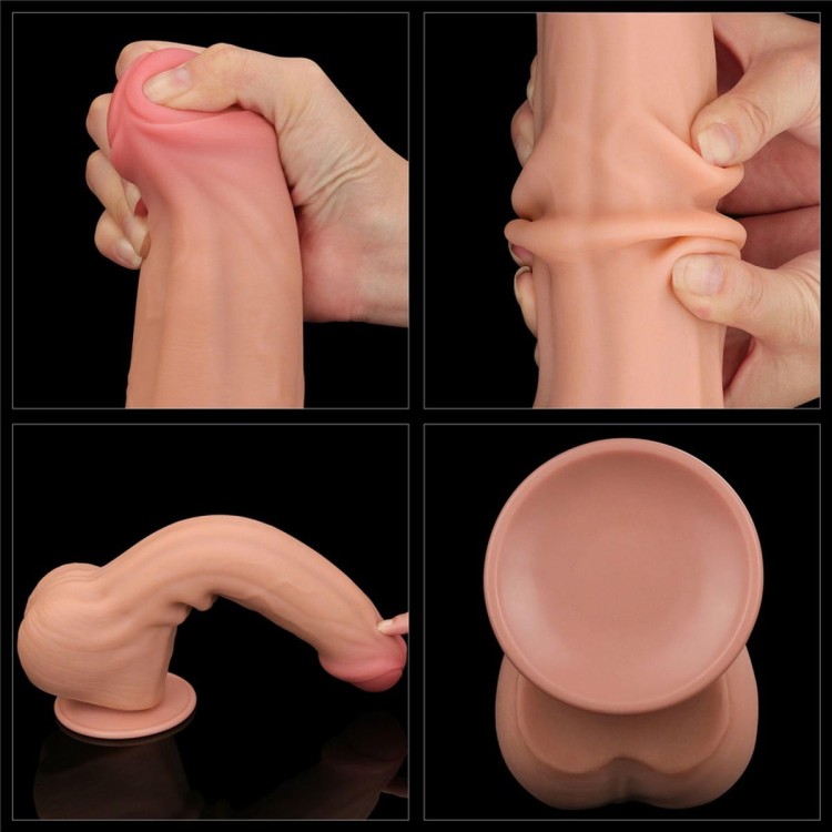Wielki rozmiar Penis z ruchomą skórą 29/5,4 cm-9