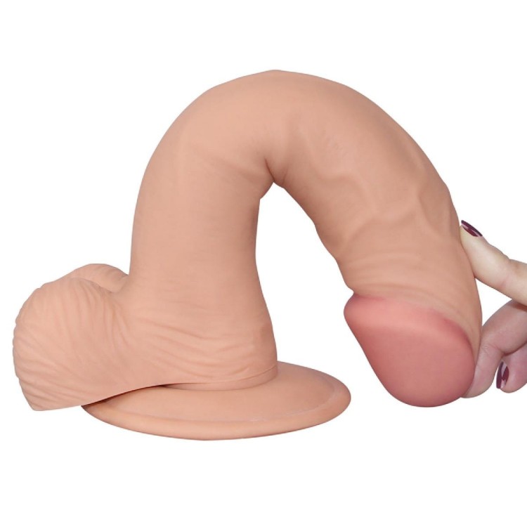 Miękki i sprężysty penis z cyber skóry 22/4,5-5