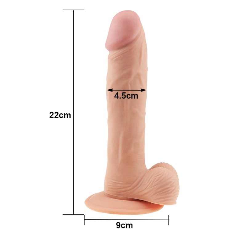 Miękki i sprężysty penis z cyber skóry 22/4,5-6