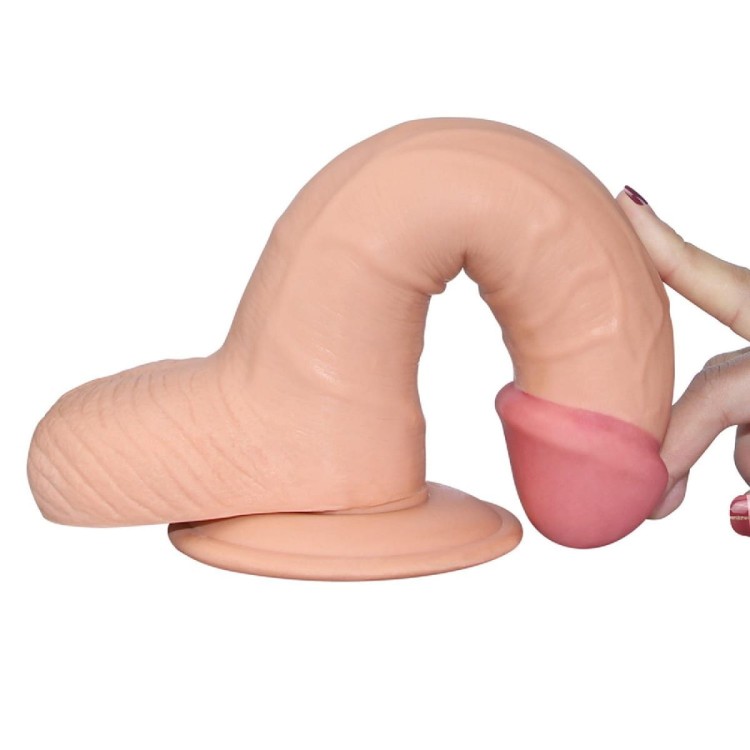 Miękki i sprężysty penis z cyber skóry 20/5 cm-4