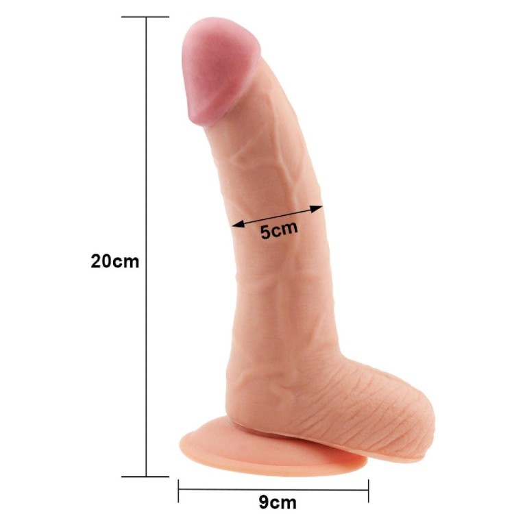 Miękki i sprężysty penis z cyber skóry 20/5 cm-6