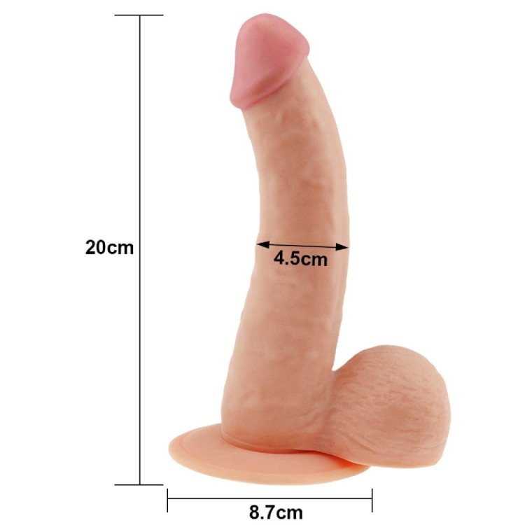Sztuczny penis Miękkie dildo z przyssawką 16 cm-5