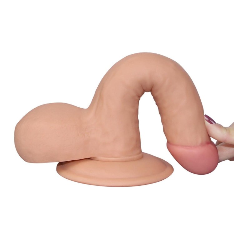 Miękki i sprężysty penis z cyber skóry 18/4 cm-4
