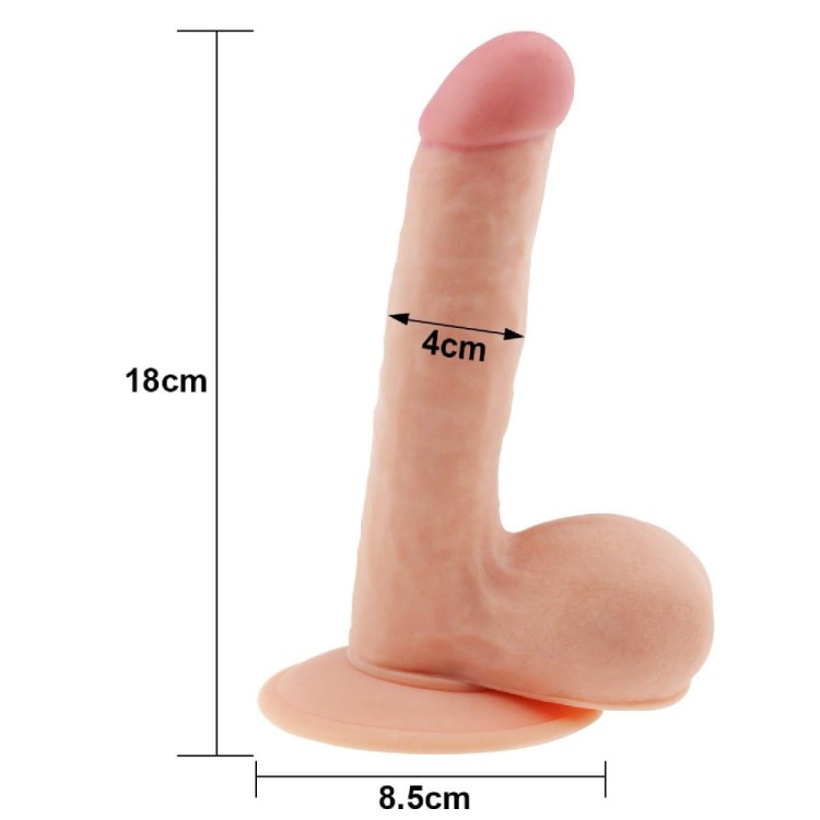 Miękki i sprężysty penis z cyber skóry 18/4 cm-5
