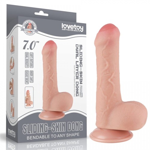 Realistyczny penis z przesuwna skórą 12,5/3,5