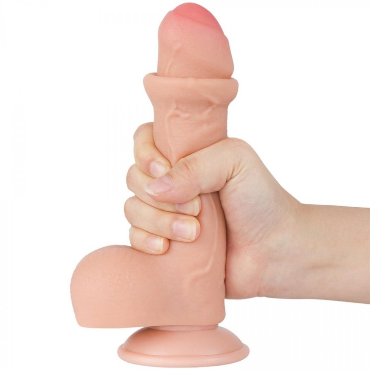 Realistyczny penis z przesuwna skórą 12,5/3,5-2