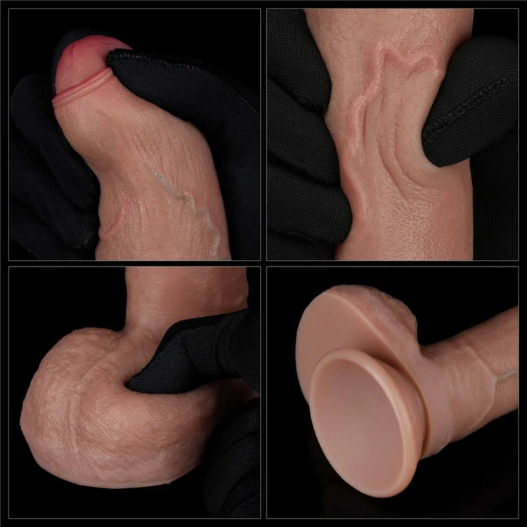 Naturalny penis z silikonu Premium  20,5 cm-1