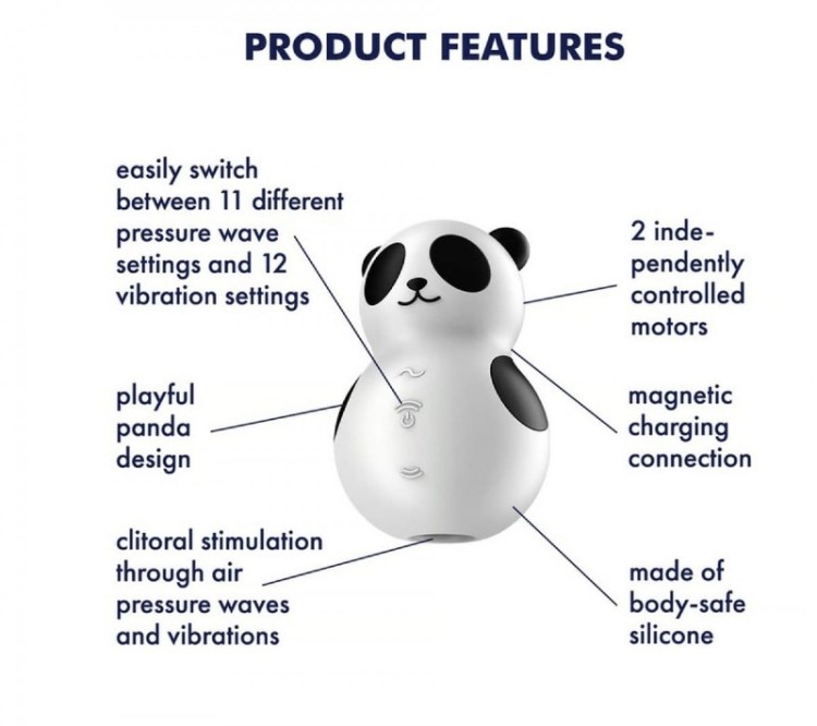 Ilustracja opis funkcji stymulatora ssącego Panda