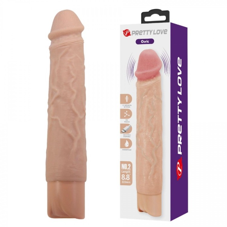 Wibrator naturalny Miękki w dotyku Jak  prawdziwy penis 19 cm