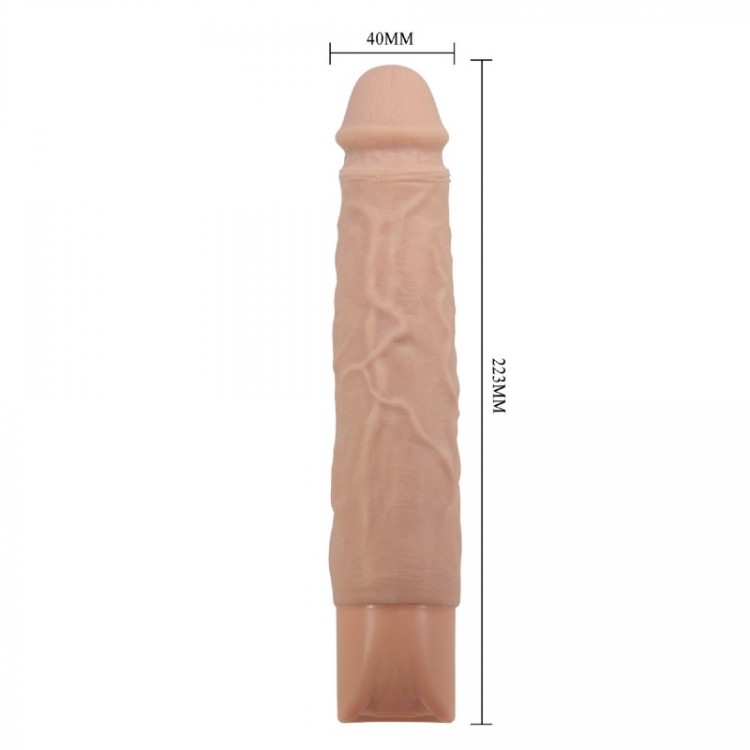 Wibrator naturalny Miękki w dotyku Jak  prawdziwy penis 19 cm-6
