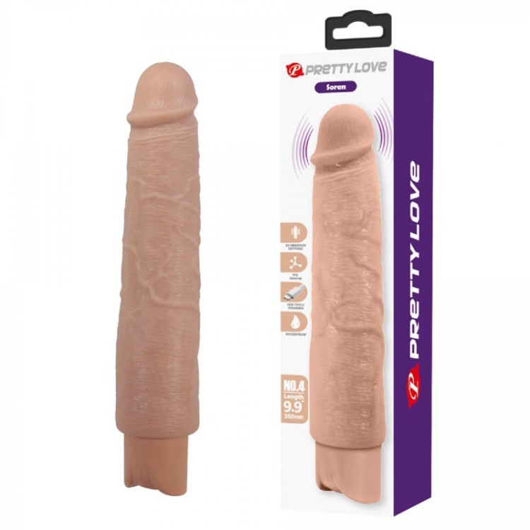 Wibrator naturalny Miękki w dotyku Jak prawdziwy penis 22 cm