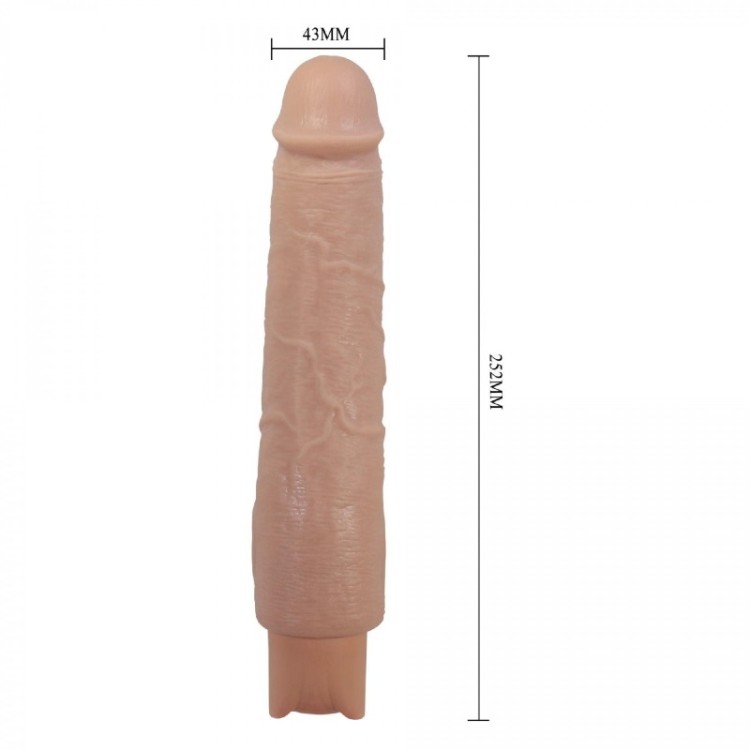 Wibrator naturalny Miękki w dotyku Jak prawdziwy penis 22 cm-4