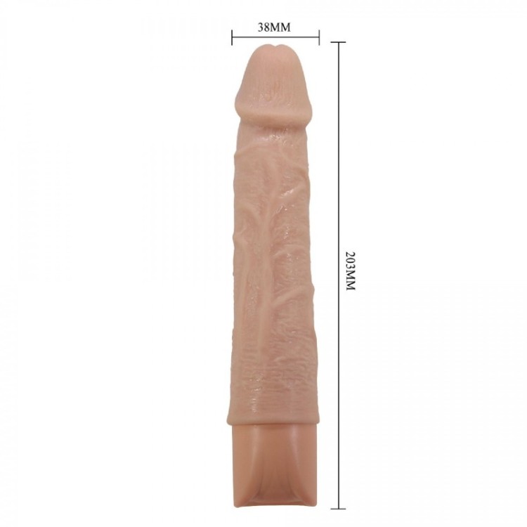 Wibrator naturalny Miękki w dotyku Jak prawdziwy penis 18 cm-4