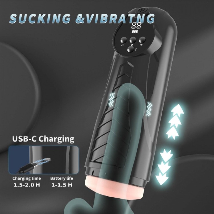 Automatyczny masturbator Ssanie i Pulsacje Luxury Nr04-4