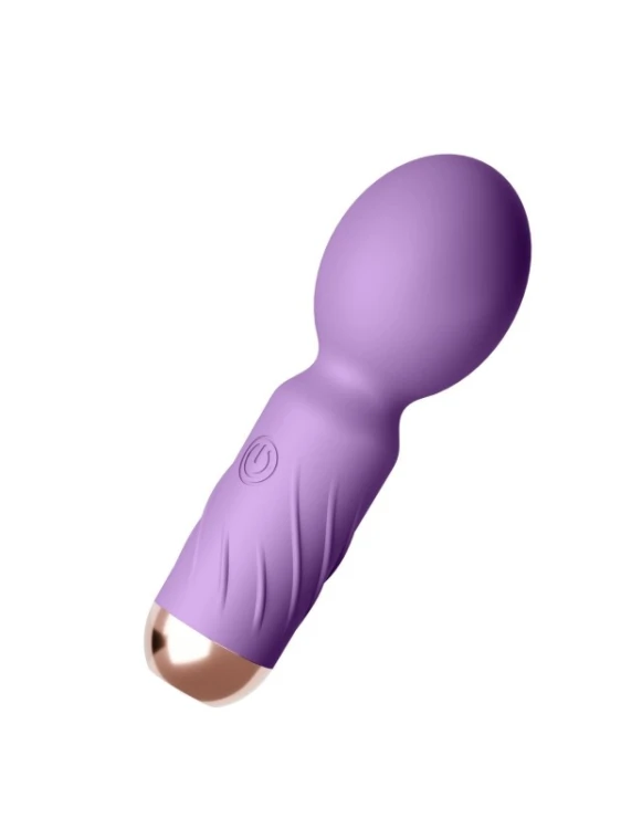 Mini Wibrator Magic Wand Masażer Do intymnej Stymulacji Purple-10