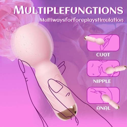 Mini Wibrator Magic Wand Masażer Do intymnej Stymulacji-2