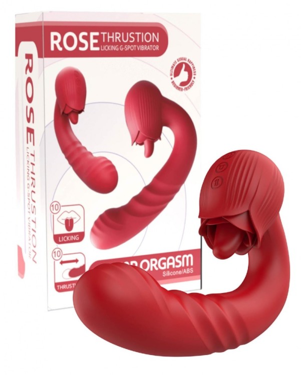 Wibrator w kształcie róży Kup Rose Thrusting-8