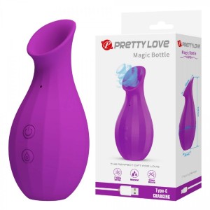 Erotyczny wibrator ssący od Prettylove Magic Bottle
