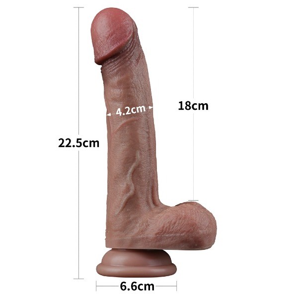 Realistyczne dildo Naturalny penis z silikonu 23 cm-11