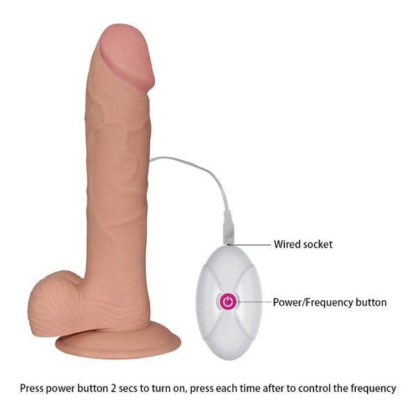Wibrator duży naturalny penis 23 cm-9